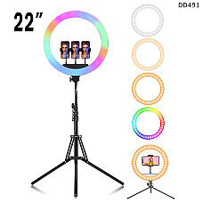 RGB φωτισμός LED Ring light 22 ιντσών με βάση - DD491 - Sellzone.bg RGB φωτισμός LED Ring light 22 ιντσών με βάση - DD491